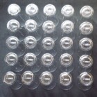 ひと口グラス底面に会のマークを刻印し共有