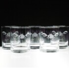 ロックグラスAに推しバンドロゴ彫刻