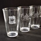 持込みのデータで彫刻のクラフトビアグラス