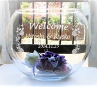 ガラスボウル型<br>
ウエルカムボード<br>
デザインBW-5<br>
<br>
<br>