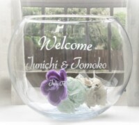 人気のガラスボウル<br>
ウエルカムボード<br>
文字のみ彫刻<br>
<br>
<br>