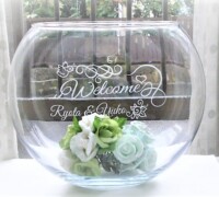 持ち込みデザインで<br>
ボウル型ウエルカム<br>
ボード 変わらず人気<br>
です♪<br>
<br>
<br>